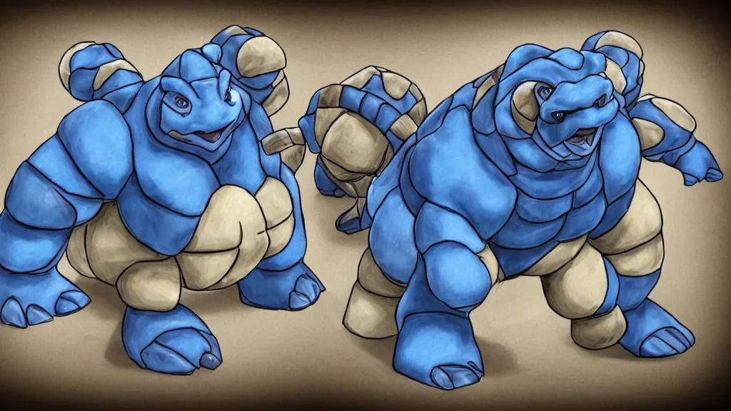 Prompt: Blastoise, realistic, highly detailed