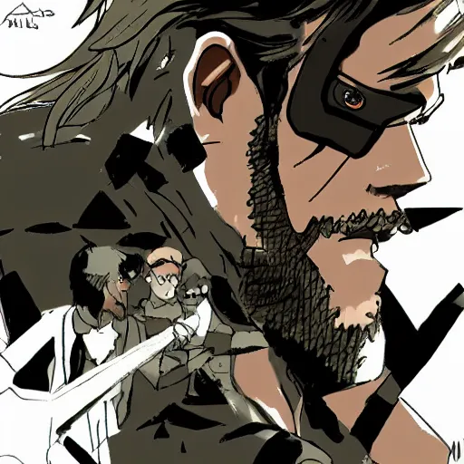 Image similar to metal gear solid in calarts style