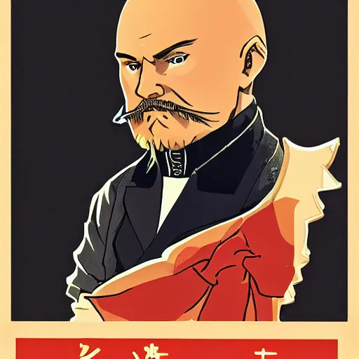 Prompt: anime lenin