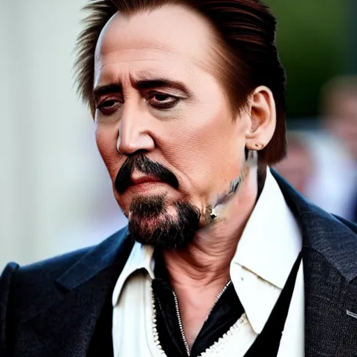 Prompt: nicholas cage as johnny depp