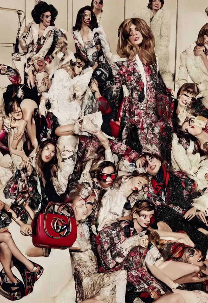 prompthunt: Louis Vuitton advertising campaign poster.
