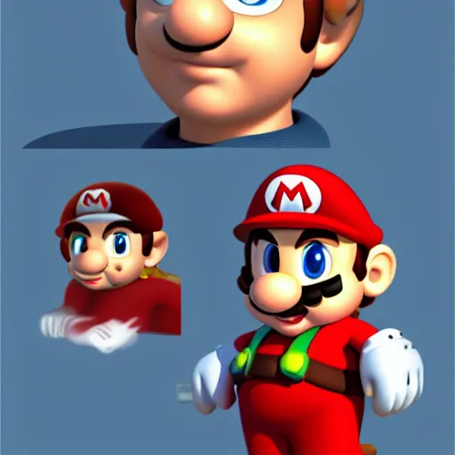 Prompt: tom cruise in mario games, digital art, highly - detailed, artstation cgsociety masterpiece