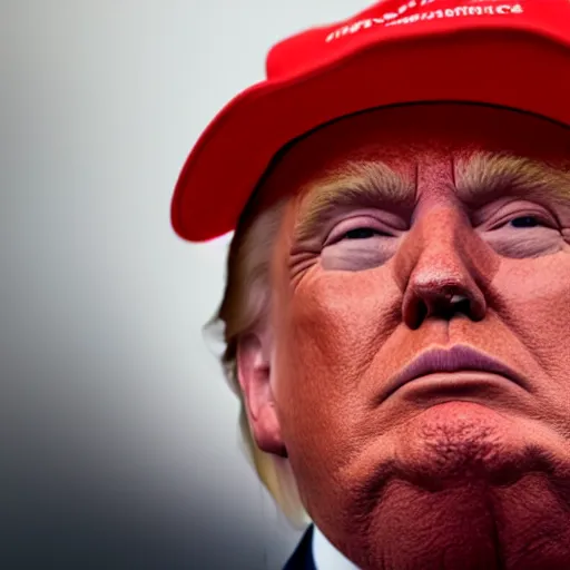 Image similar to donald trump with a red moustache