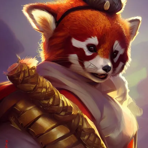 red panda mage, in the style of artgerm, illustration, | Stable ...