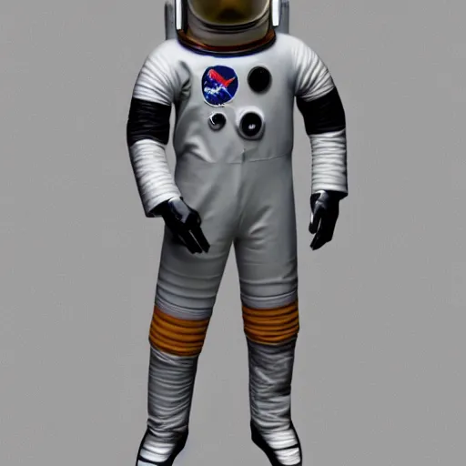 Image similar to a bauhaus style astronaut suit, designed for wealthy billionaires, colored 3 d render