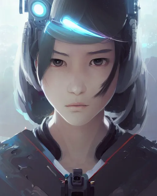 Image similar to cyborg girl, sharp details, sharp focus, elegant, highly detailed, illustration, by jordan grimmer and greg rutkowski and pine ( ハイネ ) and 薯 子 imoko and 香 川 悠 作 and wlop and maya takamura, intricate, beautiful, trending artstation, pixiv, digital art