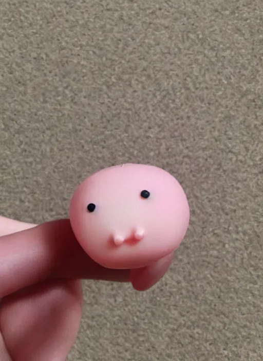 Prompt: a cute little chibi blobfish