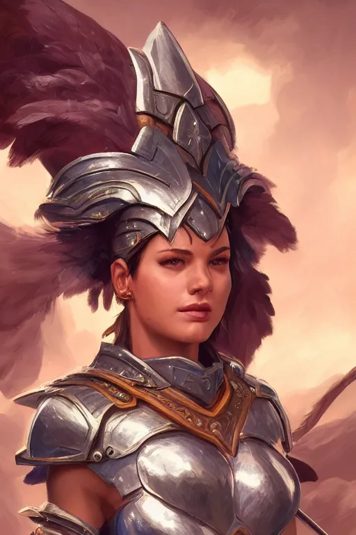 Image similar to amazon valkyrie athena, d & d, fantasy, portrait, highly detailed, headshot, digital painting, trending on artstation, concept art, sharp focus, illustration, art by artgerm and greg rutkowski and magali villeneuve