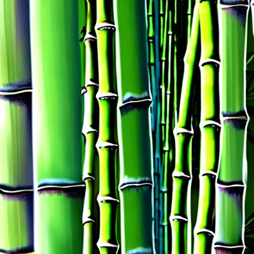 Prompt: bamboo, by xu wei