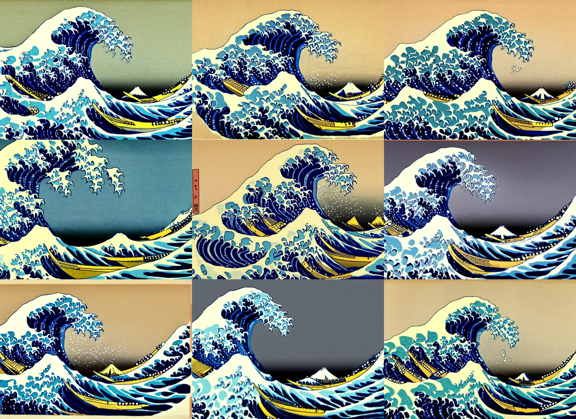 Prompt: The Great Wave off Kanagawa painted by Francisco Goya