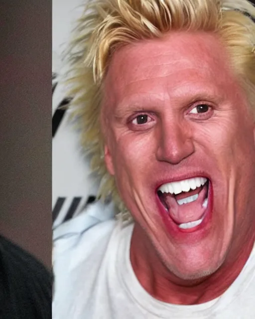 Prompt: berry merged with gary busey