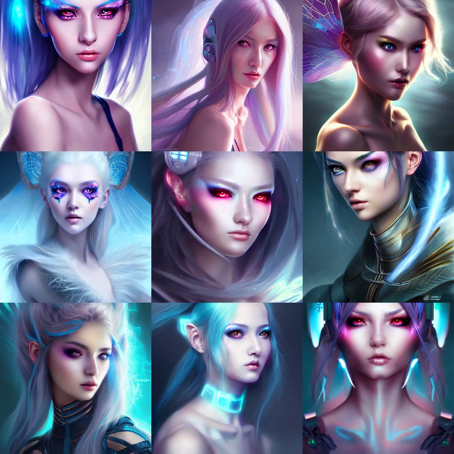 portrait of cyber fairy, realistic digital art, | Stable Diffusion ...