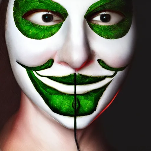 Image similar to anonymous as marijuana, award winning creature photography, extremely detailed, artstation, 8 k, sensual lighting, incredible art, wlop, artgerm