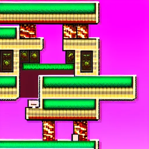 Image similar to 8 - bit platforming game level