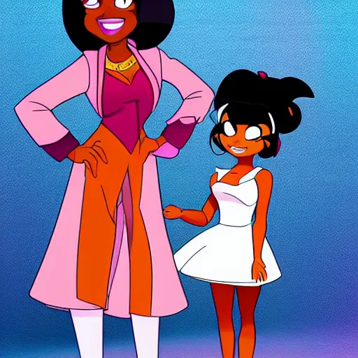 Prompt: kyla pratt and penny proud from proud family