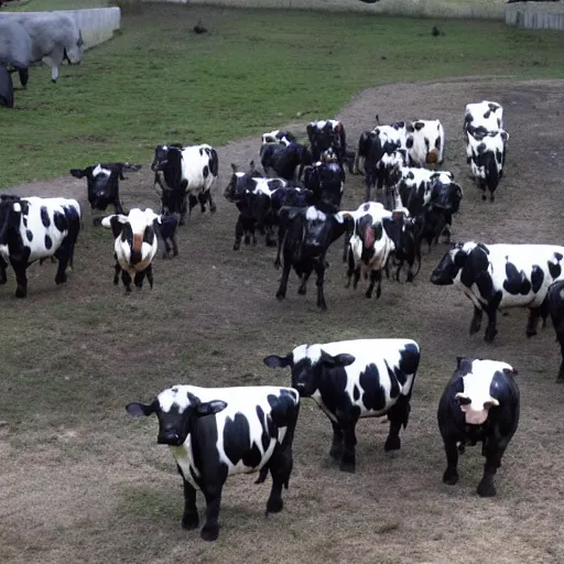 Image similar to legion of cyborg cows