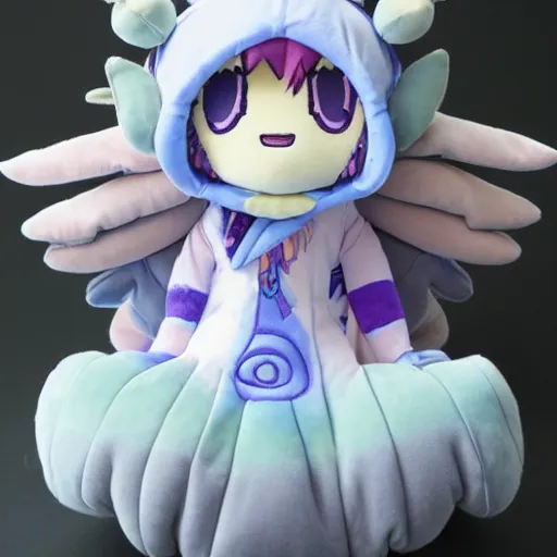 Prompt: cute fumo plush of the goddess of the extratemporal realm, deity of spacetime