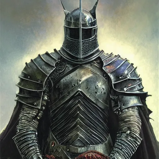 Prompt: dark souls knight as fantasy knight, realistic closeup portrait art by norman rockwell and donato giancola and greg rutkowski, symmetry!!