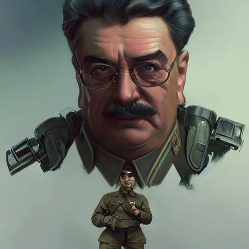 Prompt: joseph stalin as terminator, highly detailed, digital painting, artstation, concept art, matte, sharp focus, illustration, art by artgerm and greg rutkowski and alphonse mucha