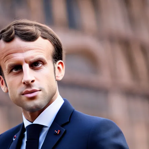 Image similar to the grandson Emmanuel Macron, 50mm photography, high quality, 4K