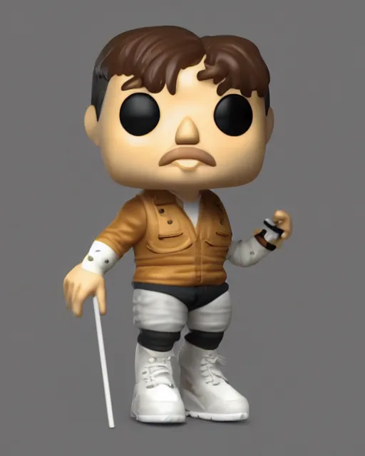 Prompt: full body 3d render of a german as a funko pop, studio lighting, white background, blender, trending on artstation, 8k, highly detailed