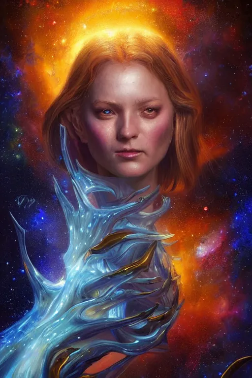 Image similar to beautiful oil painting with high detail of a wise Space ent(Crying Hugely) made of stars and plasma, hybrid from dungeons and dragons and art direction by James Cameron ;by artgerm; wayne reynolds art station; cinematic quality character render; low angle; ultra high quality model; production quality cinema model