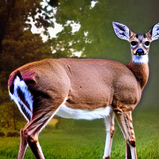 Image similar to a deer - cat - hybrid, animal photography