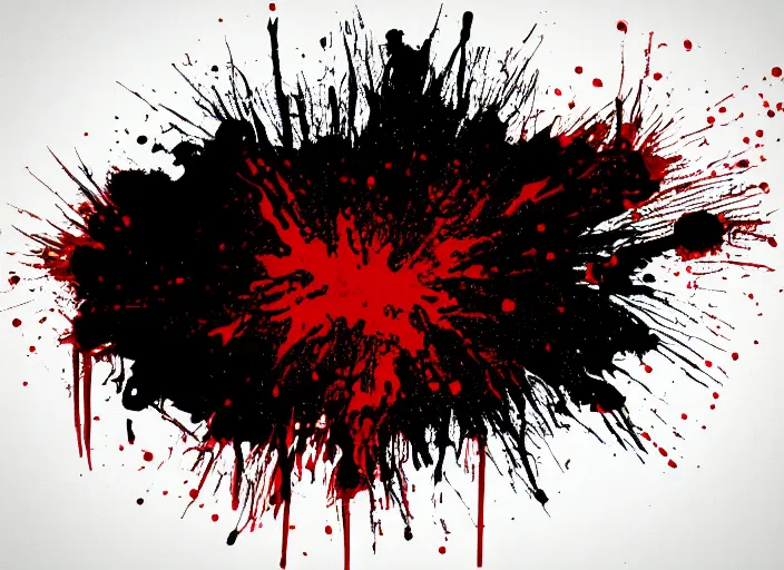 Image similar to blood splatter overlay on plain white background