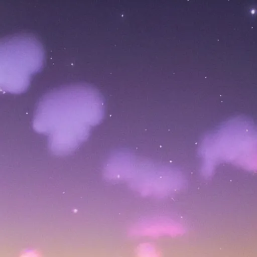 Prompt: field of beautiful luminescent pink and blue mycena fungi, emitting spore clouds, midnight, huge golden moon with small craters visible in night sky, hyperrealistic, detailed, soft lighting, fireflies