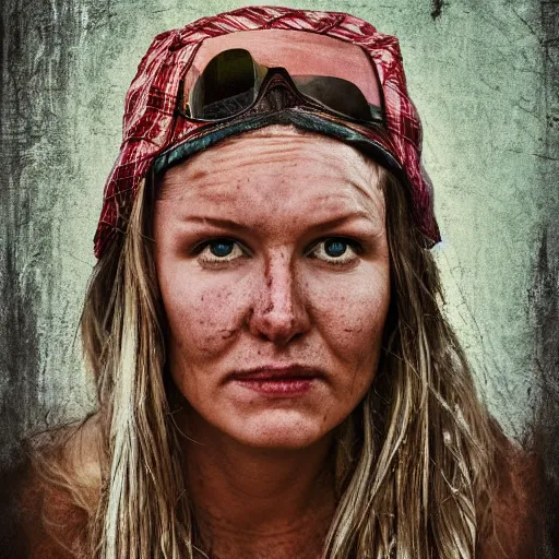 Image similar to portrait of a redneck goddess detailed, cinematic photo