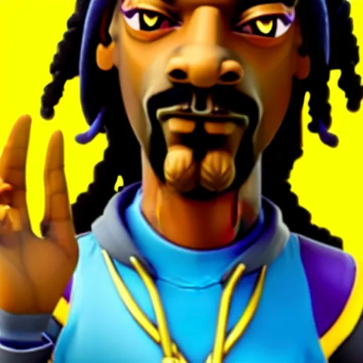 Prompt: snoop dog as a fortnite character