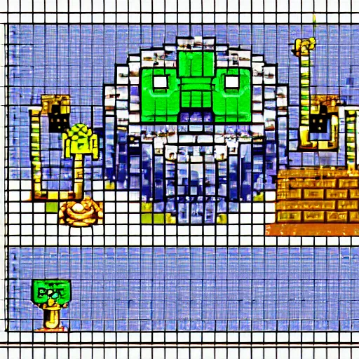 Prompt: Chrono Trigger, SNES Game, pixel art