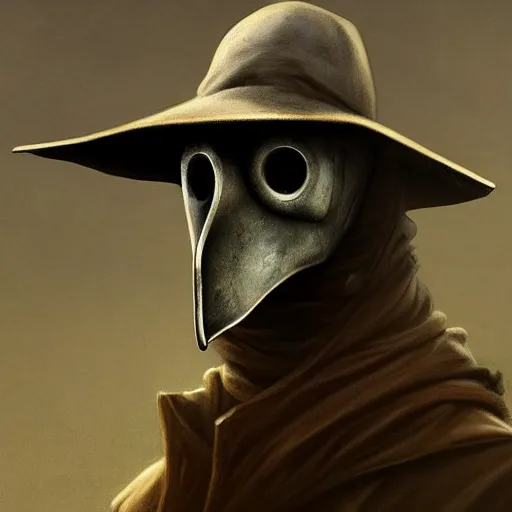 Prompt: portrait of a modern plague doctor,hyperdetailed,hyperrealistic,photorealistic,art by trevor henderson,greg rutkowski,artstation,deviantart,professional lighting,western comic style,sharp lineart,eerie