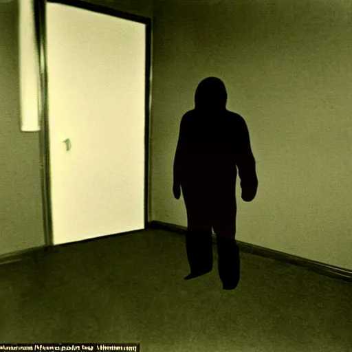 Image similar to a shadow figure standing over the body of a man in a motel room shot on a disposable camera 1 9 7 8 for'real ghost stories magazine ;