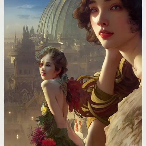 Image similar to tramp monster, 8 k, depth of field, 3 d, art by artgerm and greg rutkowski and alphonse mucha and uang guangjian and gil elvgren and sachin ten