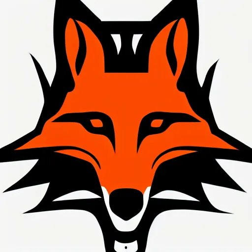 Prompt: logo fox hound by Hideo Kojima, illustartion, smooth, flat colors