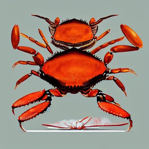 Prompt: “Digital art. Ancient crab philosopher teaching a class of crabs. Trending on Artstation.”
