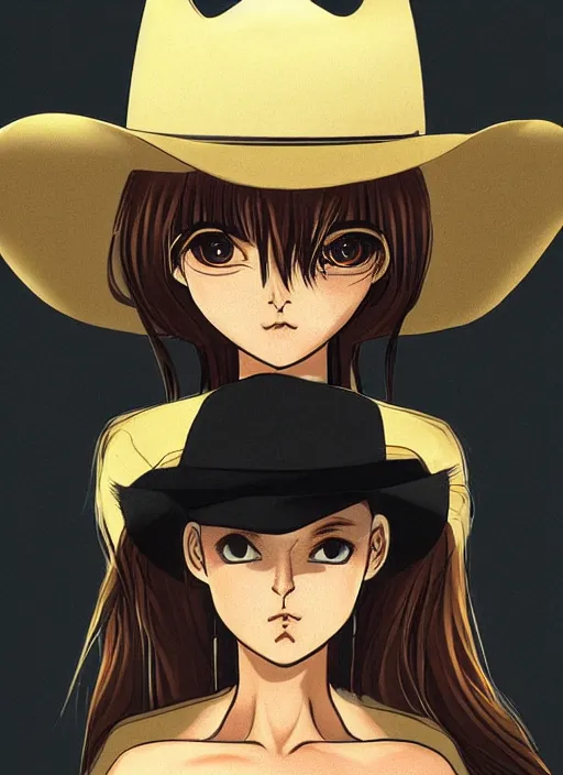 Image similar to a portrait one person, complexity, global lighting, detail, ultra sharpness, beautiful female sheriff body from games yoshihiro togashi style, big eyes, plump lips, a gunshot, global lighting, western saloon theme, detailed faces, blank faces, style by huyy nguyen, cowboy bebop art style