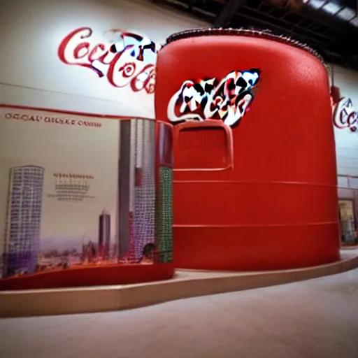 Prompt: coca cola huge tank. ultra realistic, photo