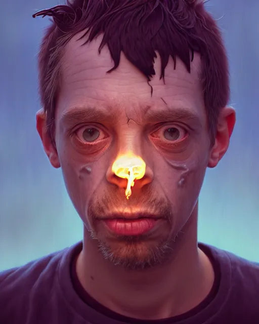 Prompt: highly detailed surreal vfx portrait of a crack cocaine heroin addict, eye bags, grime, unkempt, depression stephen bliss, unreal engine, greg rutkowski, loish, rhads, beeple, makoto shinkai and lois van baarle, ilya kuvshinov, rossdraws, tom bagshaw, alphonse mucha,