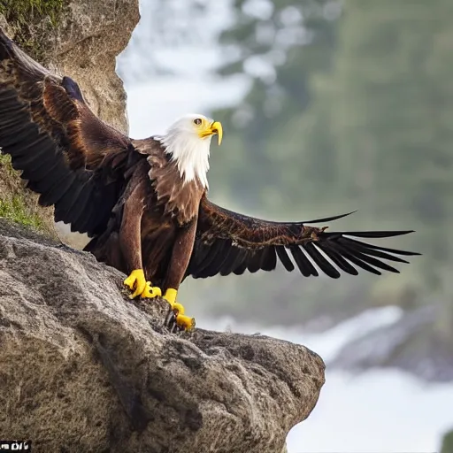 Image similar to Tragedy in a family of dwarfs - an eagle grabbed a baby and throws it down a mountain, a photo by the National Geographic team awarded the Comedy Wildlife Photography Awards 2019