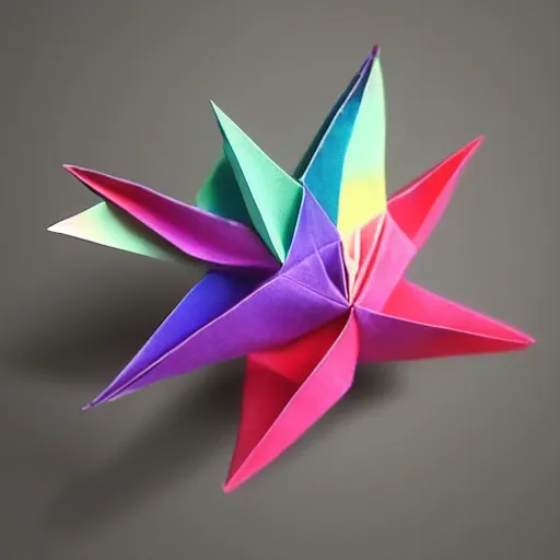 Prompt: origami galaxy, ultra realistic