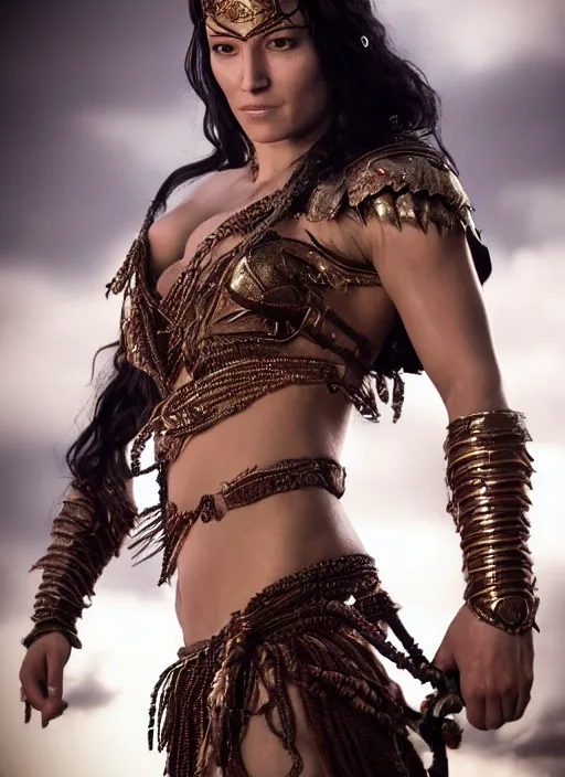 Image similar to ultrarealistic photo of warrior princess dejah thoris, full body, cinematic,