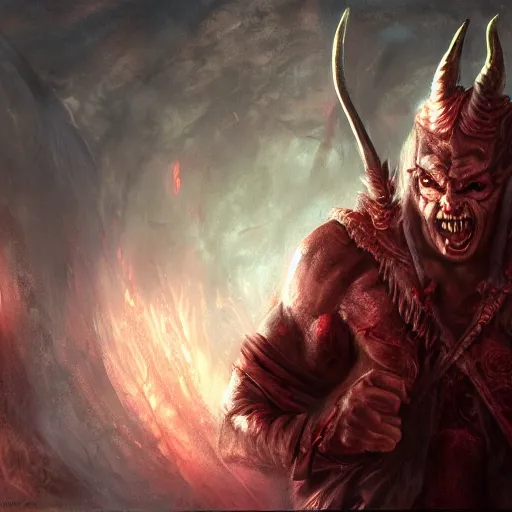 Image similar to Ron desantis as satan, fantasy, artstation, sharp focus, biblical, 8k resolution