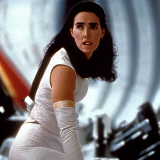 Image similar to a still of jennifer connelly in the empire strikes back (1980)