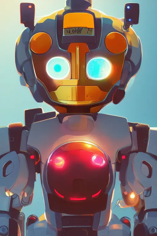 Image similar to metabots medabots medarotto medarot robot minimalist comics helmet mask neon cybereye, behance hd by jesper ejsing, by rhads, makoto shinkai and lois van baarle, ilya kuvshinov, rossdraws global illumination ray tracing hdr radiating a glowing aura