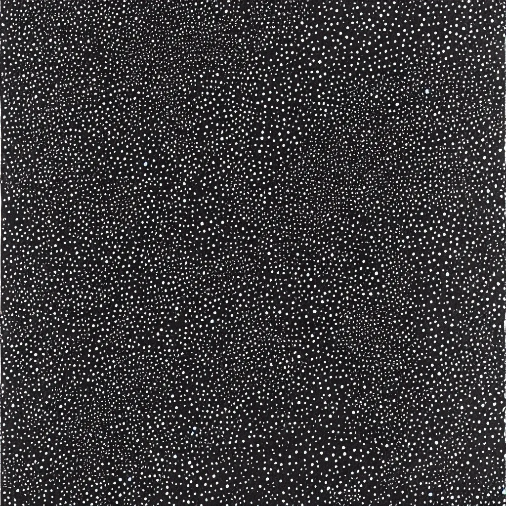 Image similar to face made out of planet, faceless people dark, dots, drip, stipple, pointillism, technical, abstract, minimal, style of francis bacon, asymmetry, pulled apart, cloak, hooded figure, made of dots, abstract, balaclava