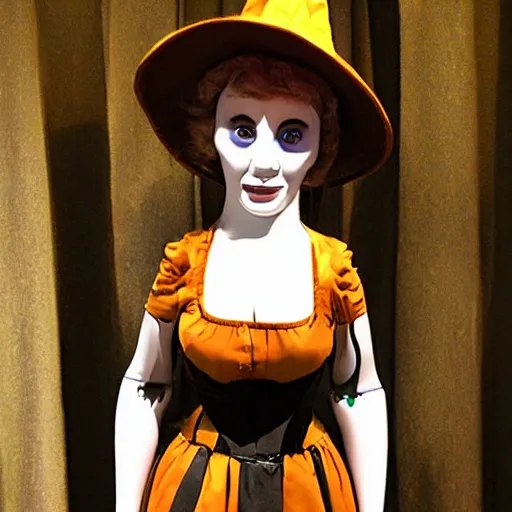 Image similar to animatronic witch