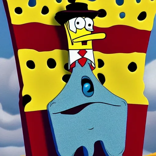 Image similar to daniel day lewis as spongebob