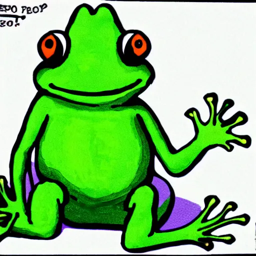 Image similar to peepo the frog!!!, crying!! on bed with laptop!!!,